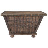 Classic Home 33" Reclaimed Wood Cart Storage Box Model 59026075